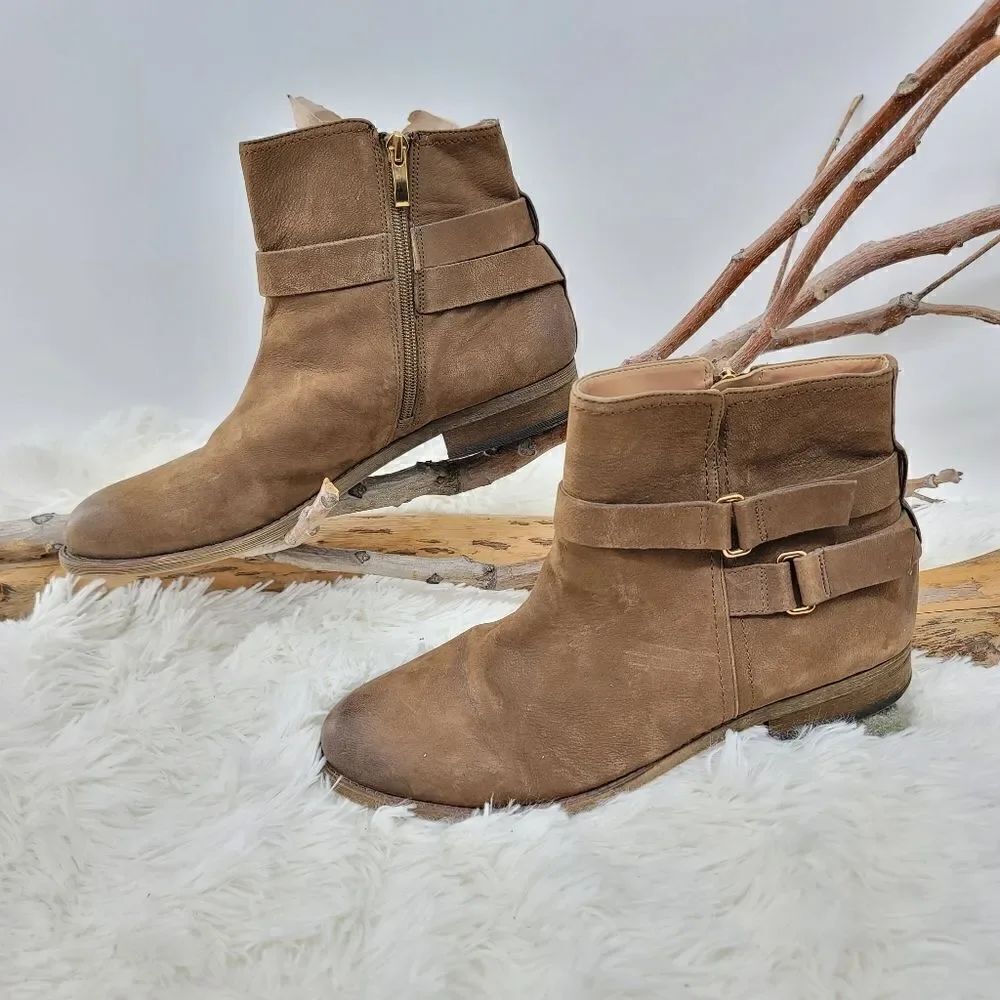 Franco Sarto Kacey booties brown leather